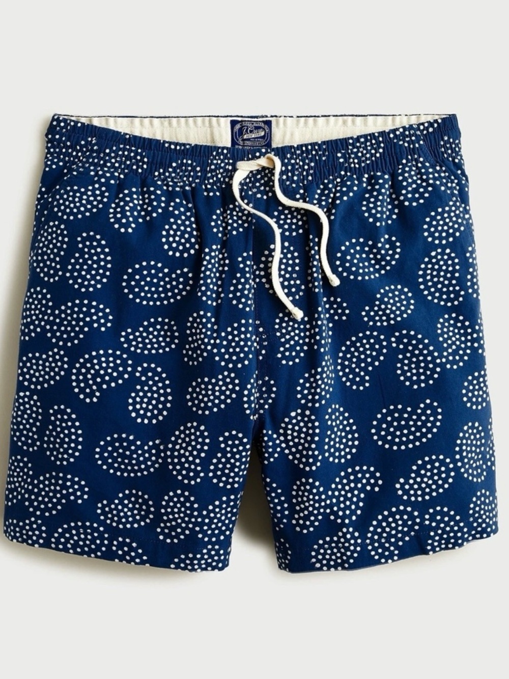J.Crew 6" Dock Short in Organic Cotton | M| Hand-Printed